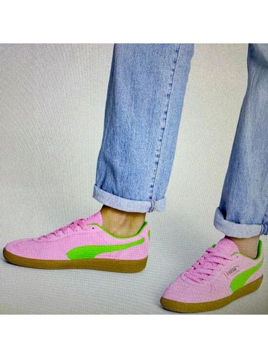 Puma Shoes - NIB Puma Palermo Special Pink Delight Puma Green-Gum EU 39 US 8.5 Suede